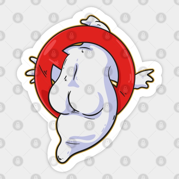 forbidden ghost Sticker by PaperHead